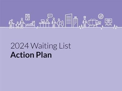 Waiting List Action Plan 2024 Front Cover cropped