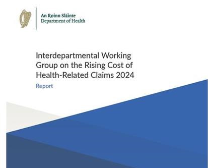 Cover Interdepartmental Working Group on the Rising Cost of Health Related Claims 2024
