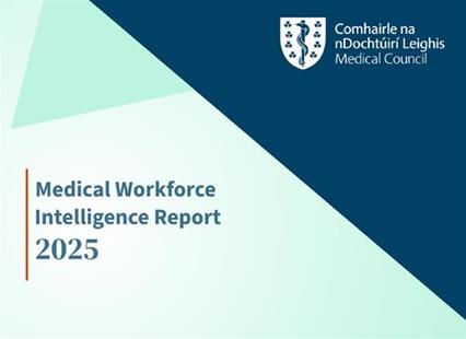 Front cover from medical workforce intelligence report 2025 crop