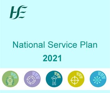 HSE national service plan 2021 front cover